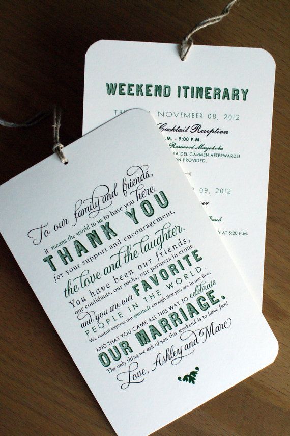Wedding Welcome Bag Tags, Destination, Out of Town Guests Goodie